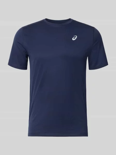 T-shirt z nadrukiem z logo model CORE' Asics granatowa