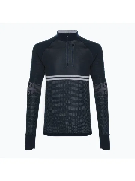 Bărbați Smartwool Intraknit Merino Merino Tech Zip pulover termic marin albastru