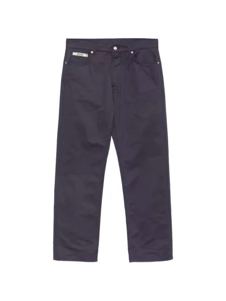 Pantaloni Moschino cu autograf violet