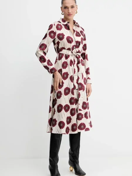 Marella rochie Emme by Marella midi evazați bej