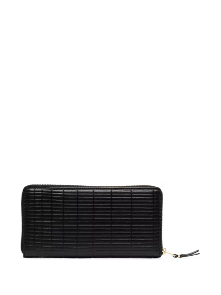 Iš natūralios odos piniginė Comme Des Garçons Wallet juoda