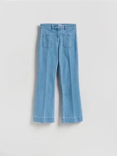 Reserved Blugi flare albastru