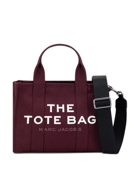 Geantă shopper Marc Jacobs din canvas roșu