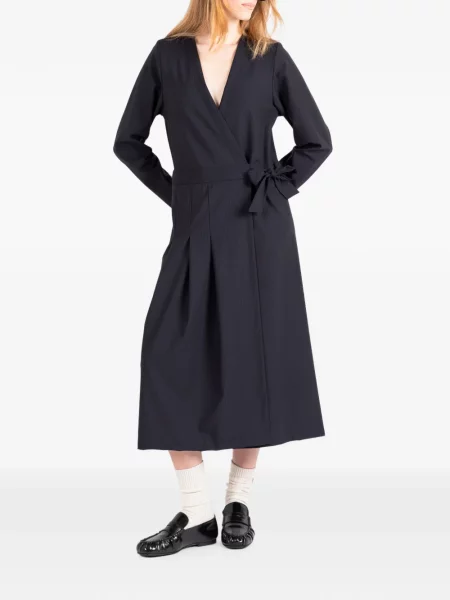 Rochie midi Société Anonyme plic albastru