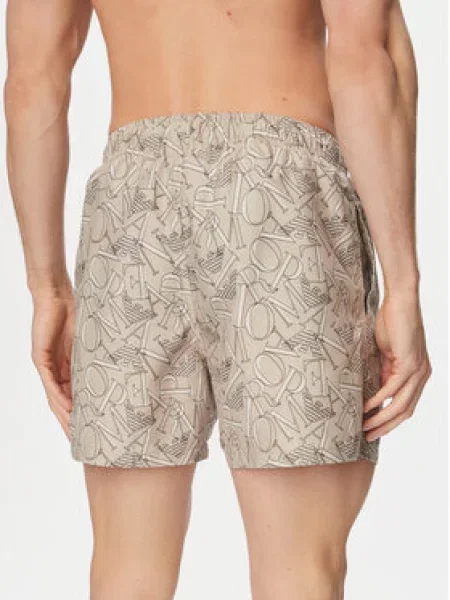 Plavecké šortky Emporio Armani šedé