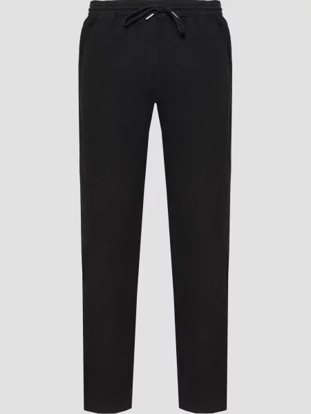 Льняные брюки Karl Lagerfeld черные