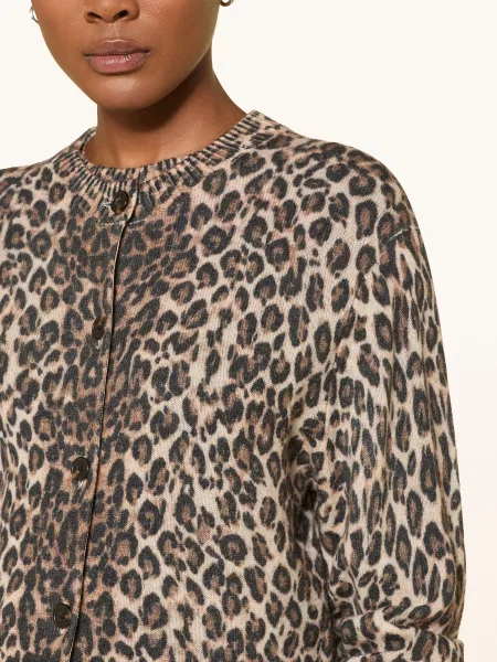 Dorothee Schumacher Pletený Svetr Leopard Statements S Kašmírem béžová / hnědá černá