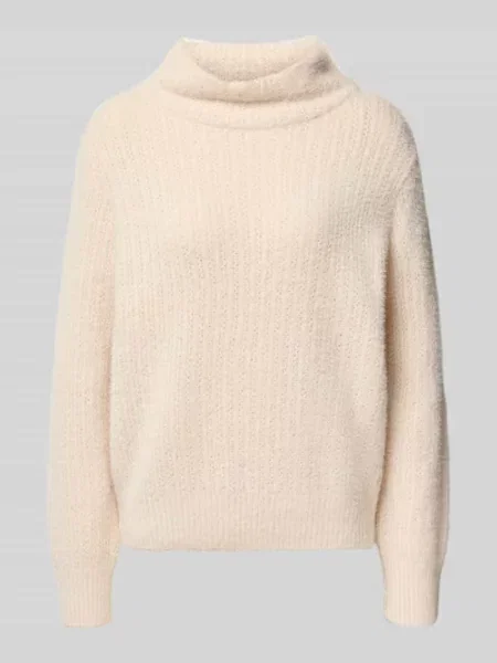 Sweter z dzianiny o kroju regular fit ze stójką Monari