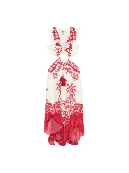 Sukienka midi Farm Rio czerwona