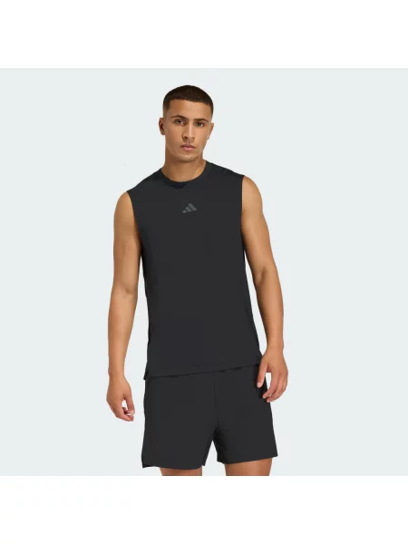 Pruhované tílko tričko Adidas černé