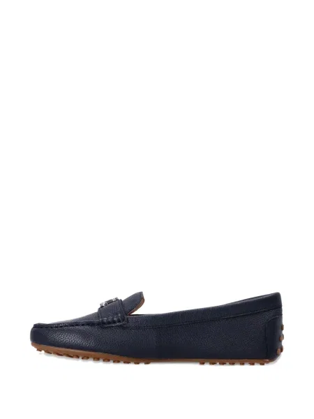 Bőr loafer Polo Ralph Lauren autogrammal barna