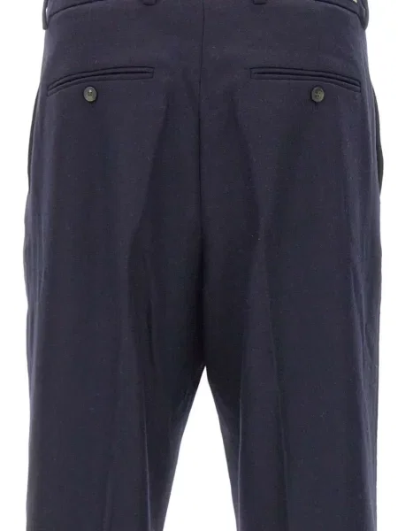 Pantaloni Drole De Monsieur plisate albastru