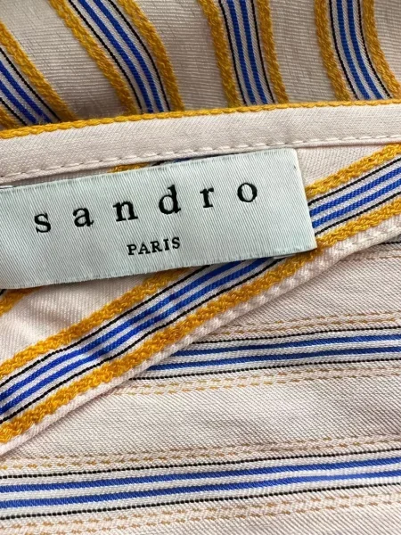 Csíkos midi ruha Sandro