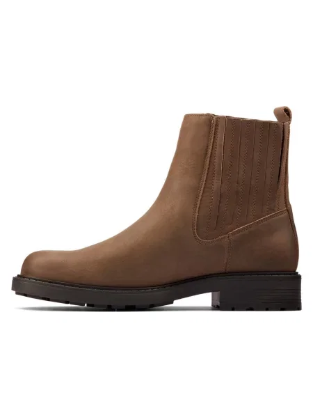 Členkové topánky Clarks hnedá