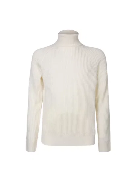 Sweter wełniany Zanone wełniany biały