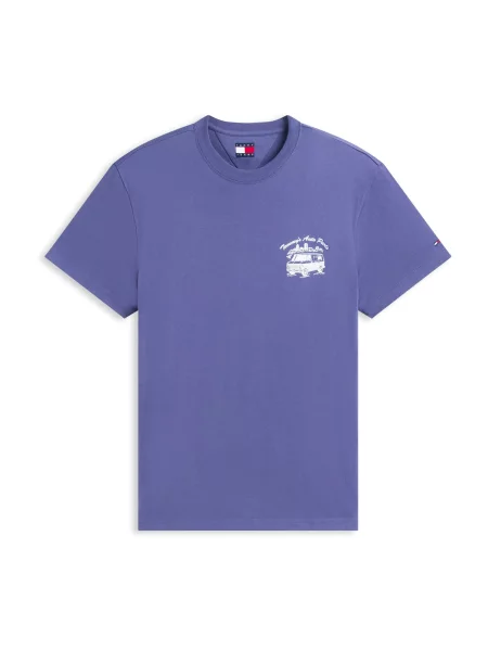 Tommy Jeans Tricou indigo alb