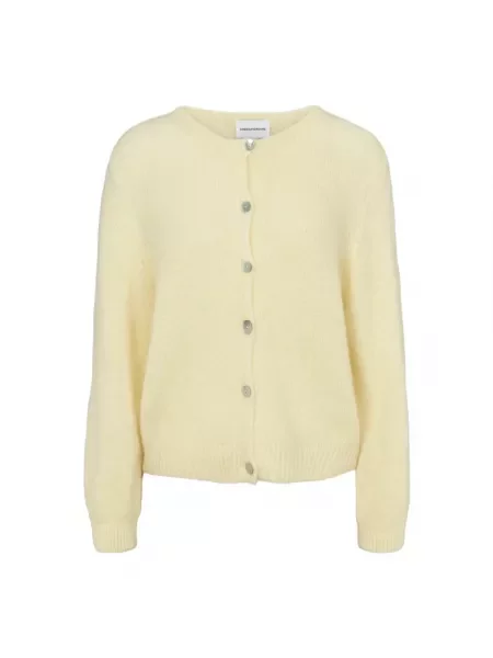 Kardigan American Dreams z alpaki żółty