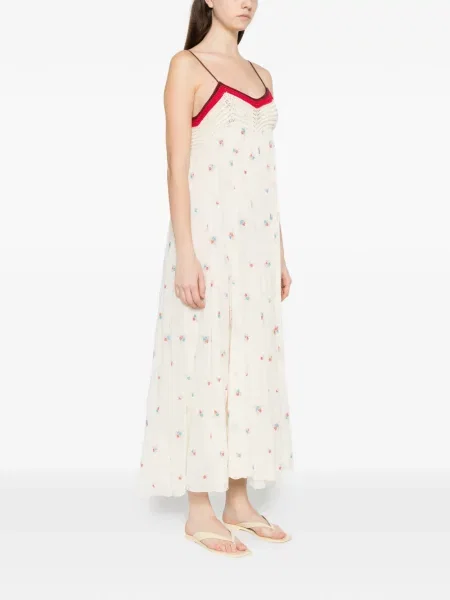 Rochie midi Forte_forte cu model floral de costum