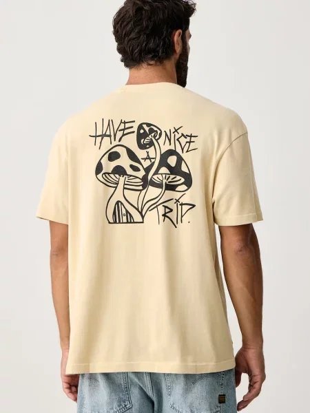 Hurley T-shirt oversize żółta