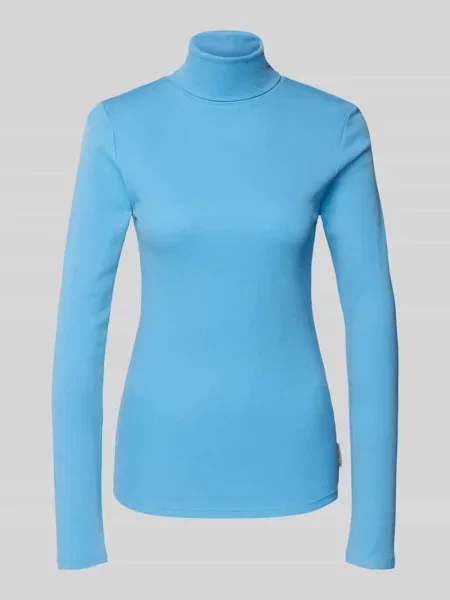 Golf o kroju slim fit z mieszanki bawełny Marc O'polo Denim niebieski