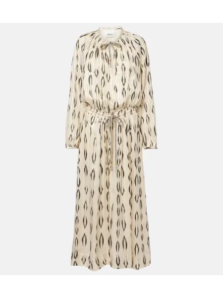 Rochie maxi Isabel Marant de mătase de costum
