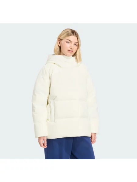 BUNDA S KAPUCÍ HELIONIC DOWN PUFFER bílá