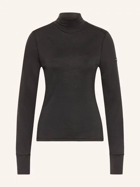 Super.Natural Tričko S Dlouhým Rukávem Tundra Turtleneck S Merino Vlnou černá