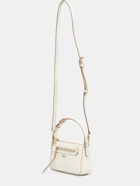 Шкіряна сумочка Dkny бежевий