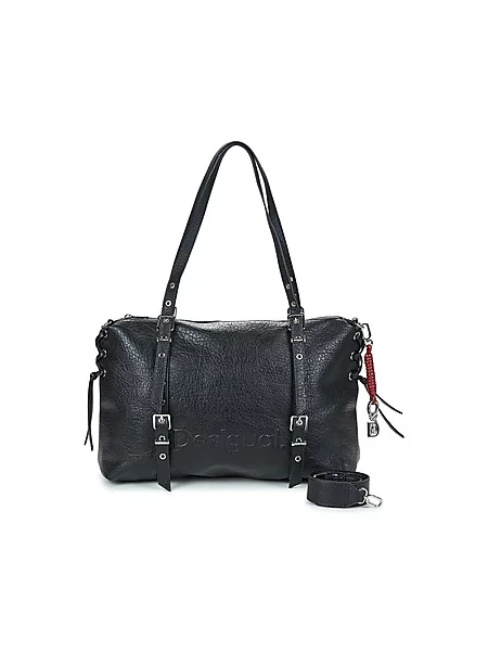 Shopper torbica Desigual z avtogramom črna