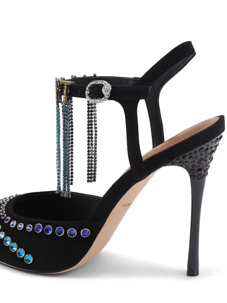 Замшевые туфли Kurt Geiger London со стразами