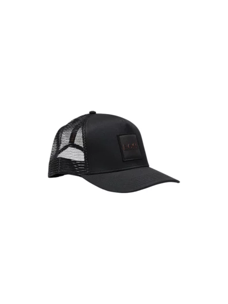 Czapka z daszkiem i naszywką z logo model ‘Elliot’ Boss Orange czarna