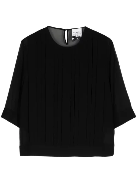 Przezroczysta bluzka Edward Achour Paris czarna