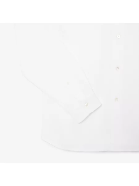 Lacoste Koszula Slim Fit Z Bawełny Piqué biały