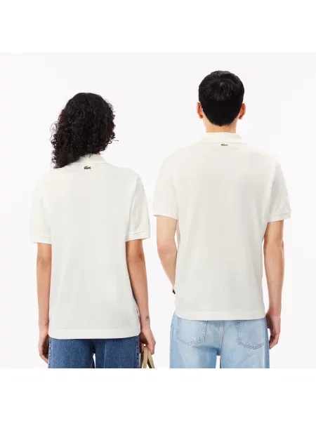 Lacoste Granatowe Polo Unisex L. 12 Classic Fit biały