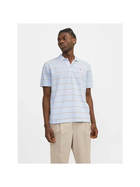 Jack&Jones Поло Bluwin Regular Fit блакитний