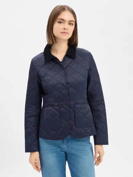 Barbour kurtka pikowana Deveron Kobiety jednolity 34 niebieski