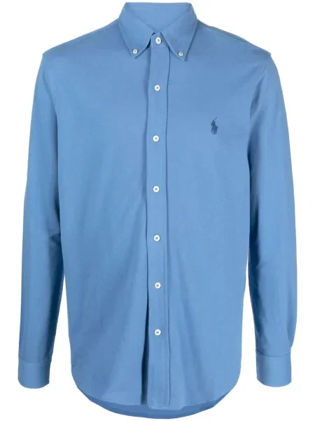 Medvjedić košulja Polo Ralph Lauren s okruglim izrezom s printom smeđa