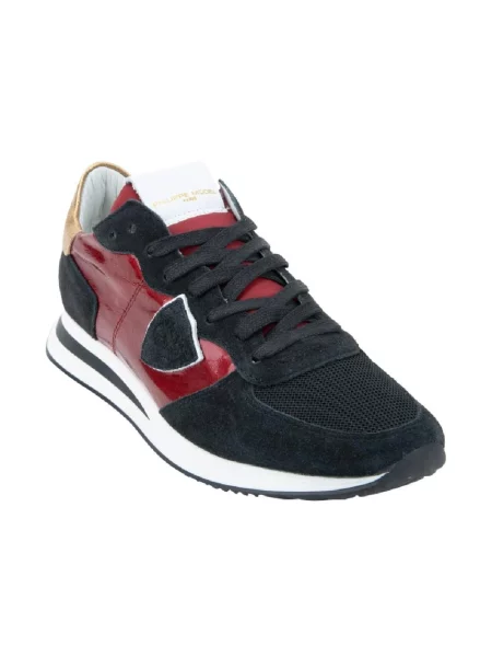 Sneakersy Philippe Model zamszowe czerwone