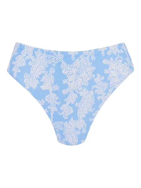 Bikini Heidi Klein cu imagine cu model paisley albastru