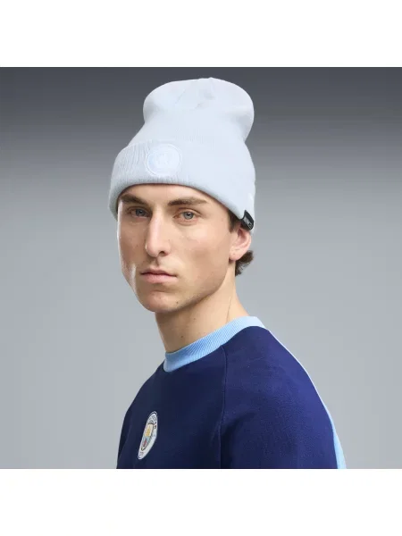 PUMA Czapka Manchester City ftblEssentials Akcesoria OSFA niebieski