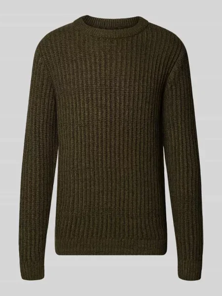 Sweter z dzianiny o kroju regular fit z mieszanka bawełny model AXON' Jack & Jones