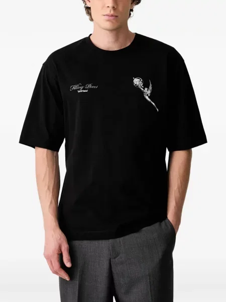 Tricou Filling Pieces cu imagine negru