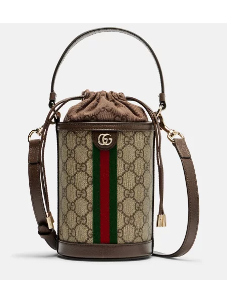 Geantă bucket Gucci Ophidia bej
