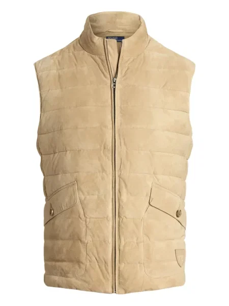 Dryžuota siuvinėta polo marškinėliai Polo Ralph Lauren izoliuoti pilka