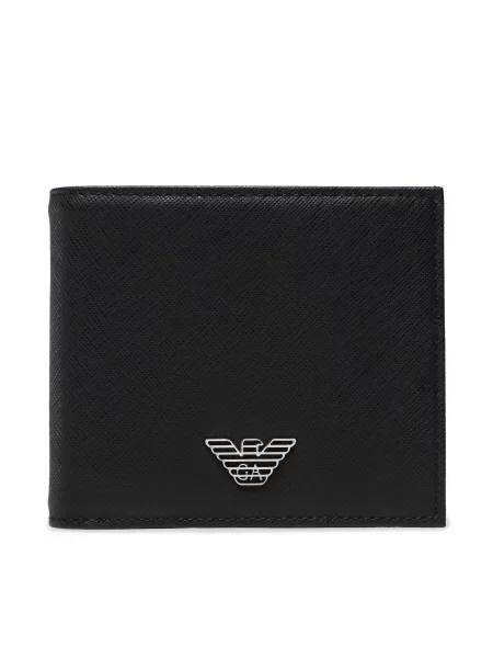 Velika denarnica Emporio Armani črna