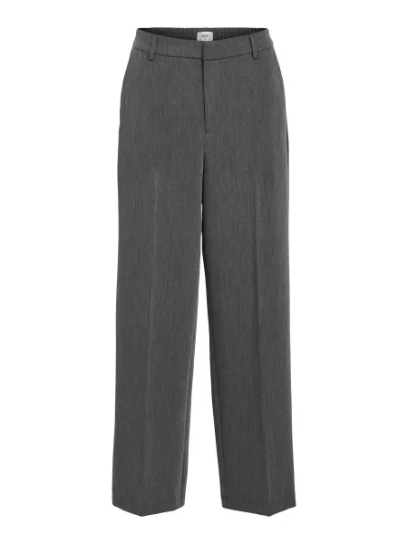 OBJECT Pantaloni cu dungă închis gri