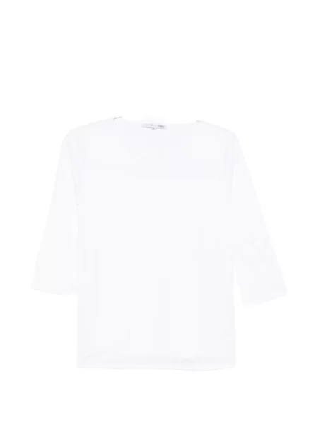 Tricou Shirt C Zero cu mâneci trei sferturi alb
