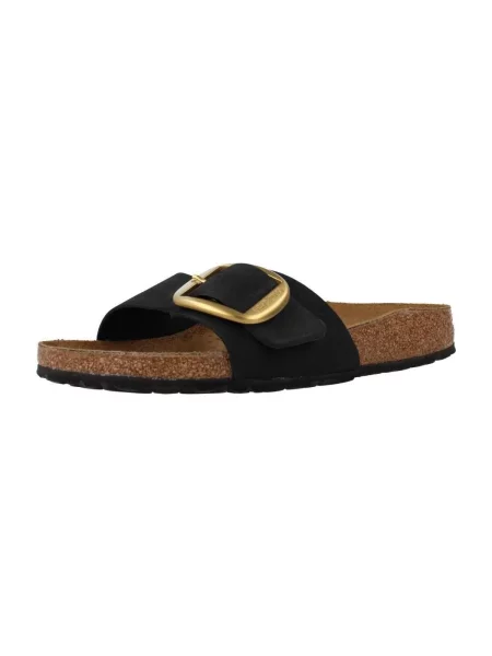 Kožené tenisky Birkenstock s přezkou černé