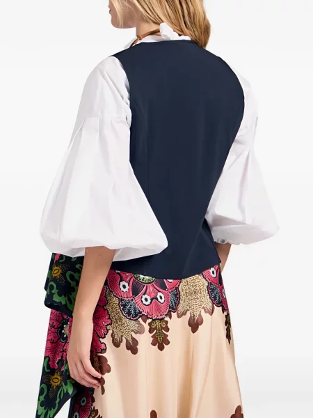 Vestă La Doublej cu model floral cu imagine albastru