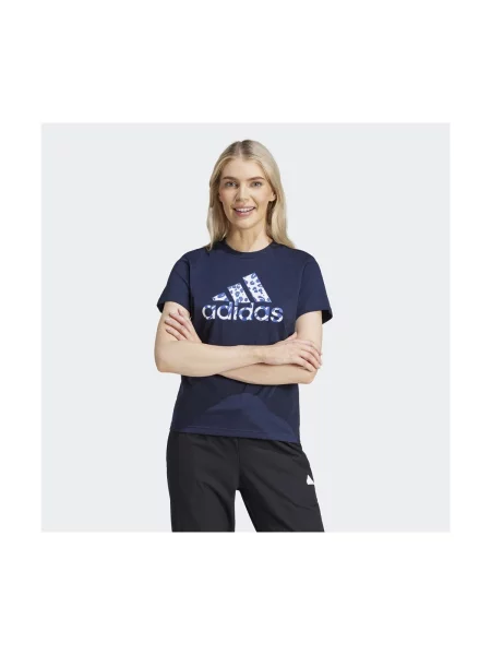 Majica Adidas s životinjskim uzorkom plava